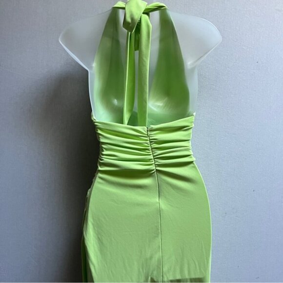 NWT Zara halter ruched midi dress Sz S - Picture 6 of 15